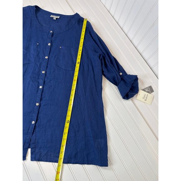 NWT JM Collection Linen Shirt & Mossimo Pink Colorblocked Sheath Dress Bundle 18 - Picture 8 of 11